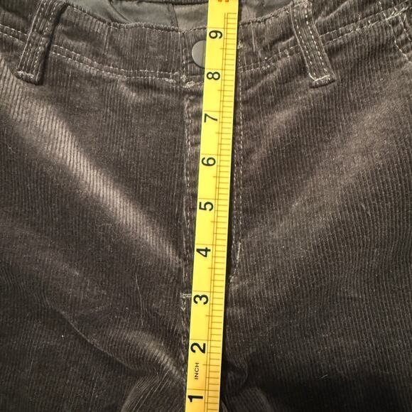 Joe’s Jeans Corduroy Pants Women 16 Charcoal Gray Straight Leg Low Rise Fall - Picture 9 of 9